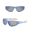 Wrap-Around Zonnebril Zwart & Blauw | Sportief & Trendy | UV400 Bescherming